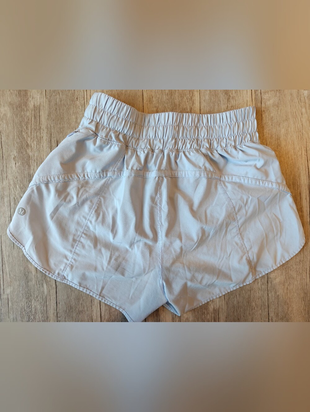 Lululemon Track That High-Rise Lined Short 3"Pastel Blue Size 4 Great Condition